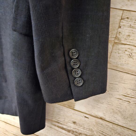 Hart Schaffner Marx Softly Tailored Blazer Dillards Wool Suit Jacket Size 41R - Picture 9 of 16